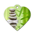 Balance Dog Tag Heart (Two Sided) Back