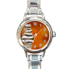 Balance Round Italian Charm Watch by Siebenhuehner