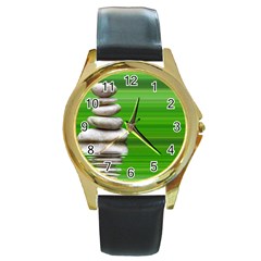 Balance Round Metal Watch (gold Rim) 