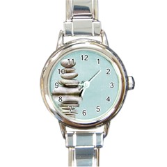 Balance Round Italian Charm Watch by Siebenhuehner