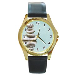 Balance Round Metal Watch (gold Rim) 