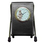 Balance Stationery Holder Clock Front