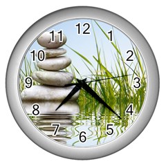 Balance Wall Clock (silver) by Siebenhuehner