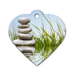 Balance Dog Tag Heart (one Sided)  by Siebenhuehner