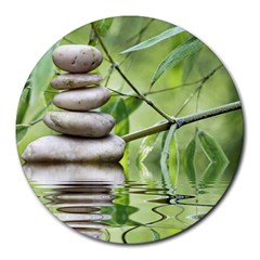 Balance 8  Mouse Pad (round) by Siebenhuehner