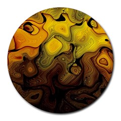 Modern Art 8  Mouse Pad (round) by Siebenhuehner