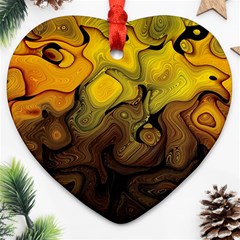 Modern Art Heart Ornament