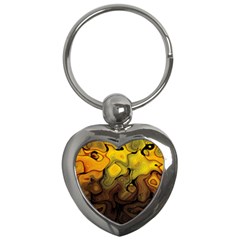 Modern Art Key Chain (heart) by Siebenhuehner