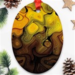 Modern Art Oval Ornament (Two Sides) Front