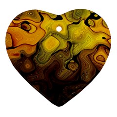 Modern Art Heart Ornament (two Sides) by Siebenhuehner