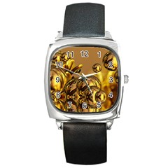 Magic Balls Square Leather Watch by Siebenhuehner