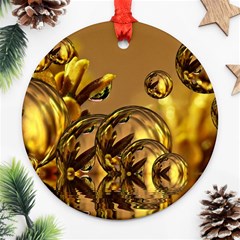 Magic Balls Round Ornament (two Sides) by Siebenhuehner