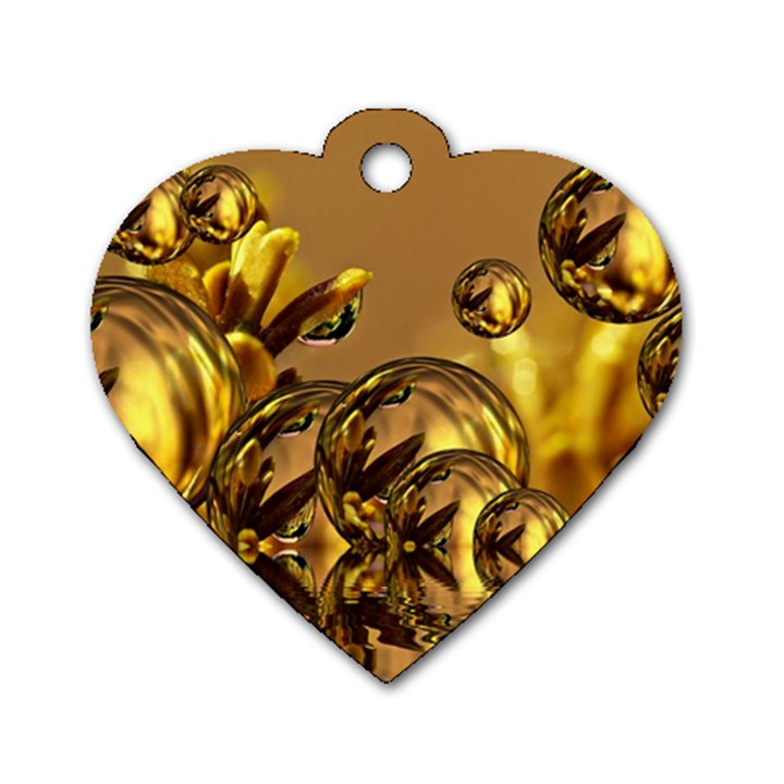 Magic Balls Dog Tag Heart (Two Sided)