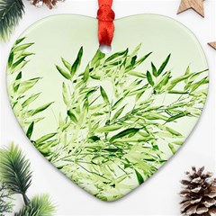 Bamboo Heart Ornament by Siebenhuehner