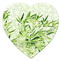 Bamboo Jigsaw Puzzle (heart)