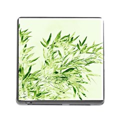 Bamboo Memory Card Reader With Storage (square)