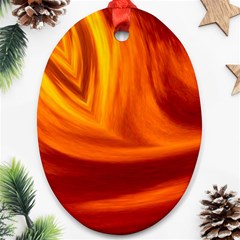 Wave Oval Ornament by Siebenhuehner