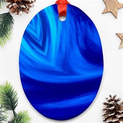 Wave Oval Ornament by Siebenhuehner