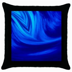 Wave Black Throw Pillow Case by Siebenhuehner