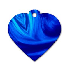 Wave Dog Tag Heart (one Sided)  by Siebenhuehner