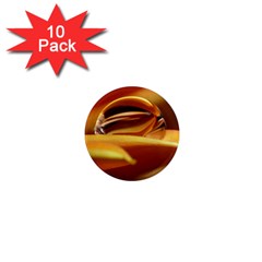 Waterdrop 1  Mini Button Magnet (10 Pack)