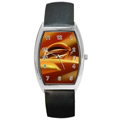 Waterdrop Tonneau Leather Watch