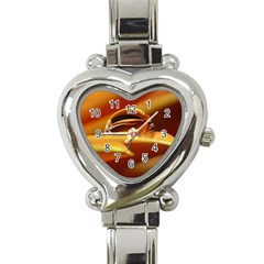 Waterdrop Heart Italian Charm Watch 