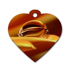 Waterdrop Dog Tag Heart (one Sided) 