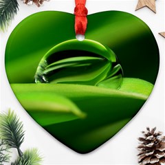 Waterdrop Heart Ornament (two Sides) by Siebenhuehner