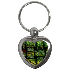 Modern Art Key Chain (heart) by Siebenhuehner