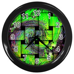 Modern Art Wall Clock (black) by Siebenhuehner