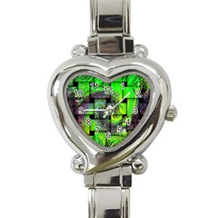 Modern Art Heart Italian Charm Watch  by Siebenhuehner