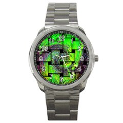 Modern Art Sport Metal Watch by Siebenhuehner