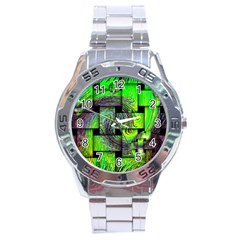 Modern Art Stainless Steel Watch (men s) by Siebenhuehner