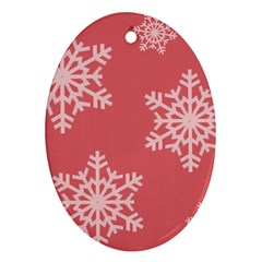 Let It Snow Oval Ornament (two Sides) by PaolAllen