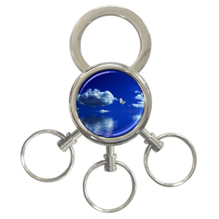 Sky 3-Ring Key Chain