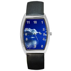 Sky Tonneau Leather Watch