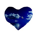 Sky 16  Premium Heart Shape Cushion  Back