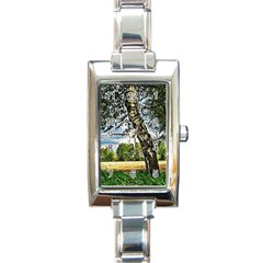 Trees Rectangular Italian Charm Watch