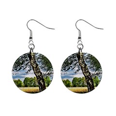 Trees Mini Button Earrings by Siebenhuehner