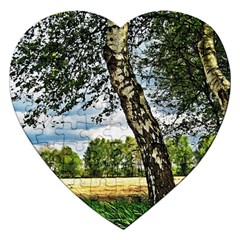 Trees Jigsaw Puzzle (heart) by Siebenhuehner