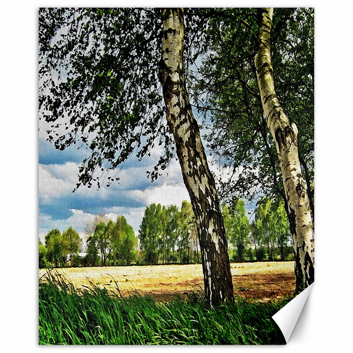 Trees Canvas 16  x 20  (Unframed)