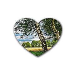 Trees Drink Coasters 4 Pack (heart)  by Siebenhuehner