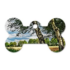 Trees Dog Tag Bone (two Sided) by Siebenhuehner