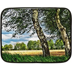 Trees Mini Fleece Blanket (two Sided)