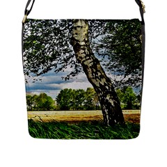 Trees Flap Closure Messenger Bag (large) by Siebenhuehner