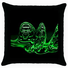 Modern Art Black Throw Pillow Case