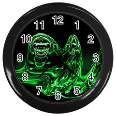 Modern Art Wall Clock (black) by Siebenhuehner