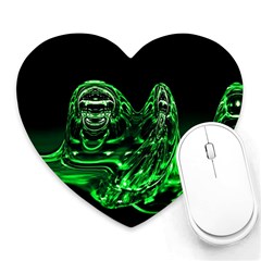 Modern Art Mouse Pad (heart) by Siebenhuehner