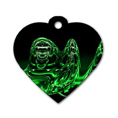 Modern Art Dog Tag Heart (two Sided) by Siebenhuehner